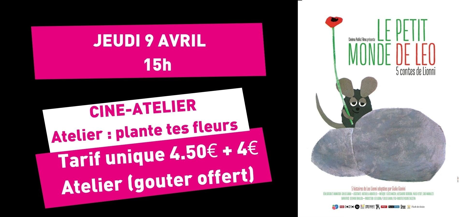 actualité CINE ATELIER LEO