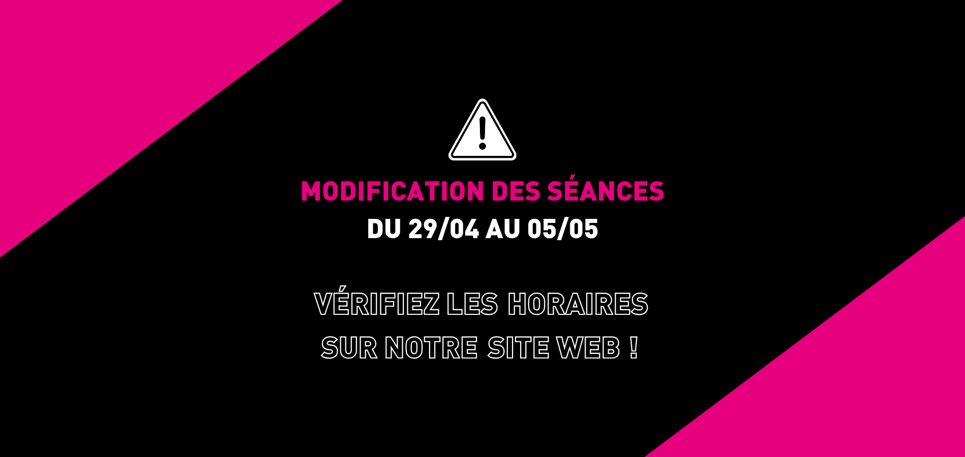 actualité changement programme